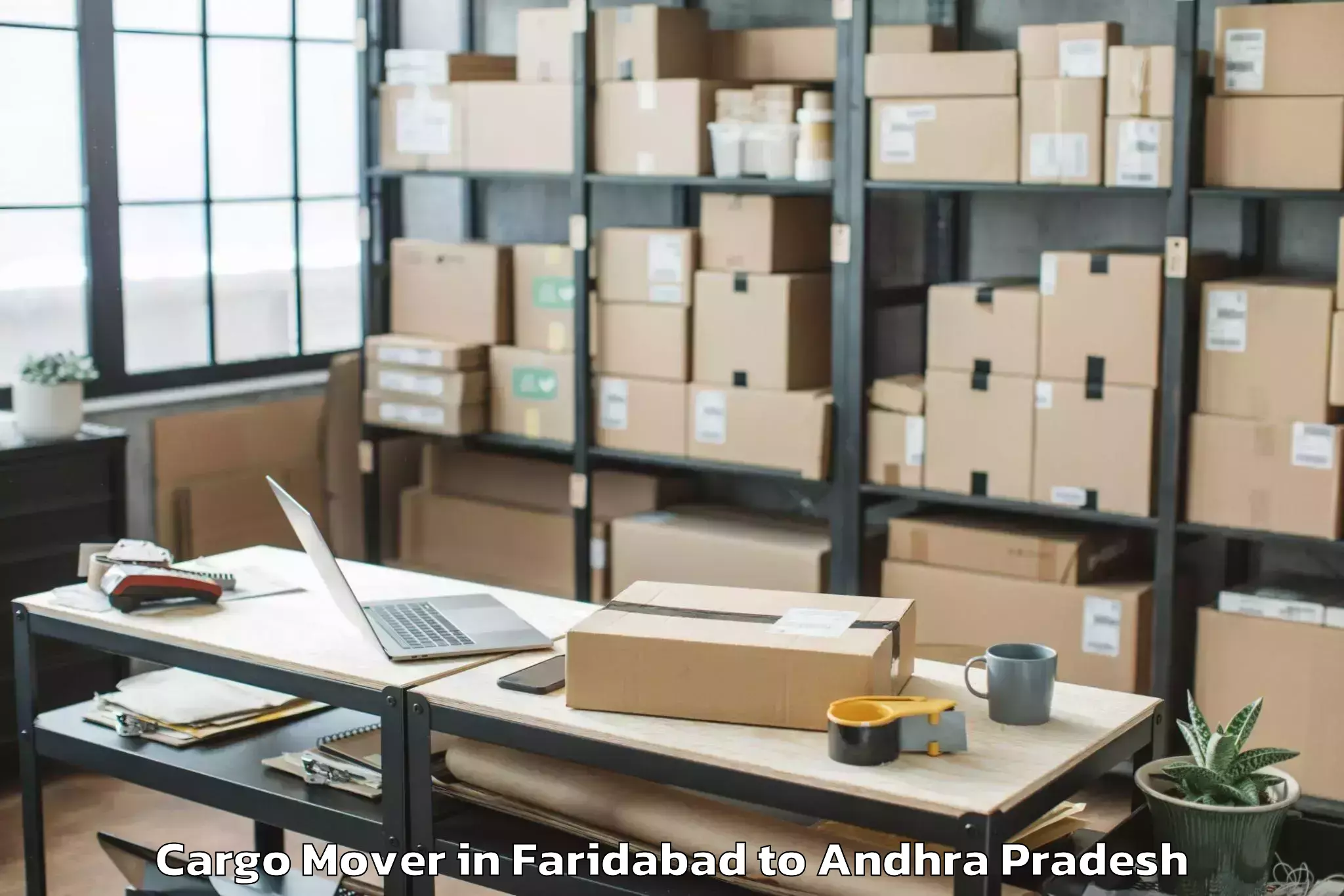 Book Your Faridabad to Duvvuru Cargo Mover Today